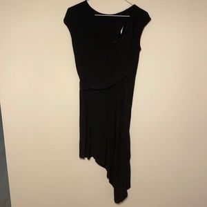 Black dress Falbala design